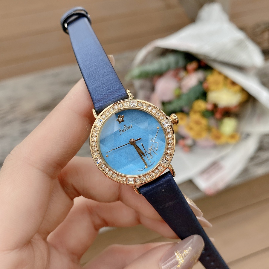 Đồng Hồ Nữ JA-823B Julius Hàn Quốc Dây Da