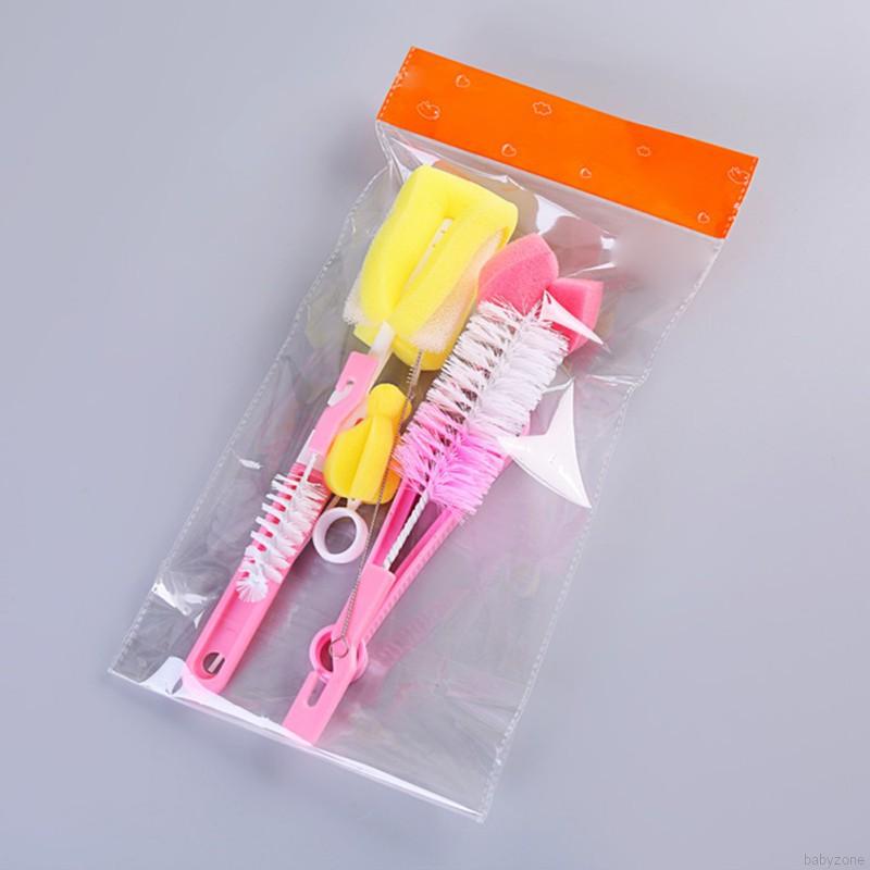 Set 4/7 dụng cụ cọ rửa vệ sinh bình sữa em bé tiện dụng