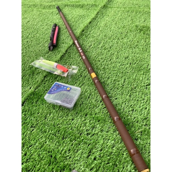 combo bộ cần tay trúc nâu + đầy đủ phụ kiện