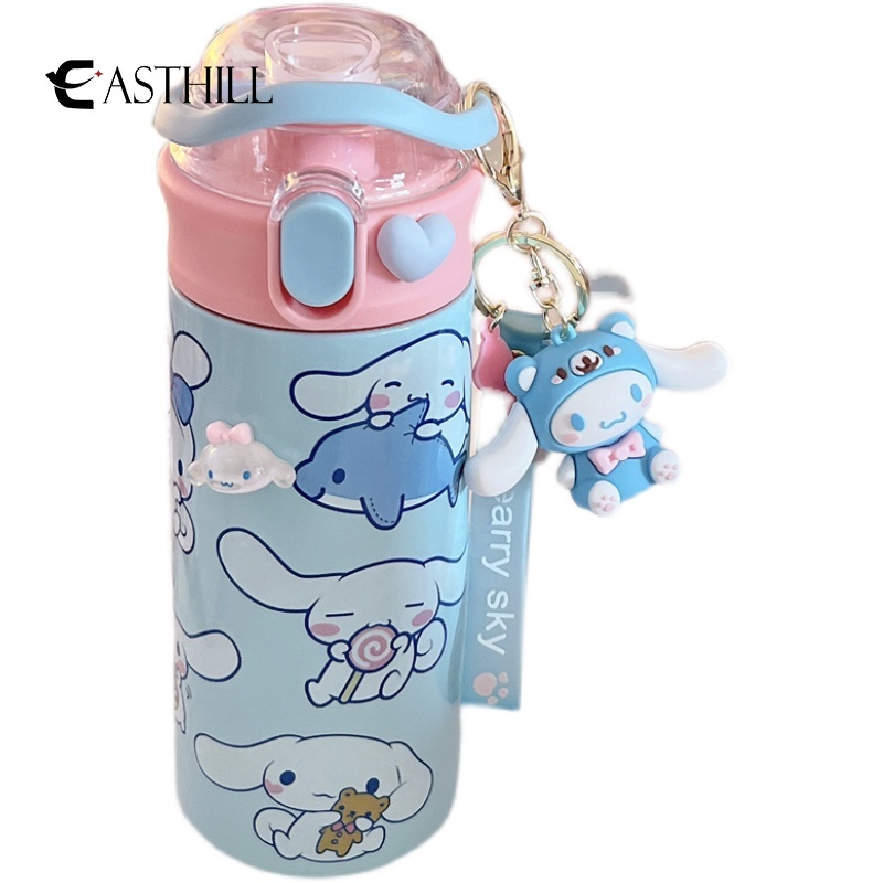 SANRIO Bình Đựng Nước Giữ Nhiệt Bằng Thép Không Gỉ Họa Tiết Cinnamoroll Cinnamoroll Mymelody 550ml Nhỏ Gọn Cho Bé
