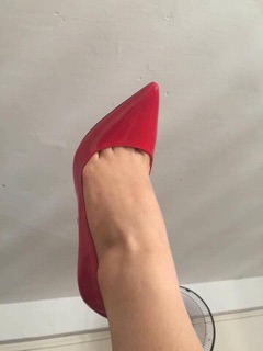 Giày cao gót nữ đế đỏ Calla đỏ 11-12p