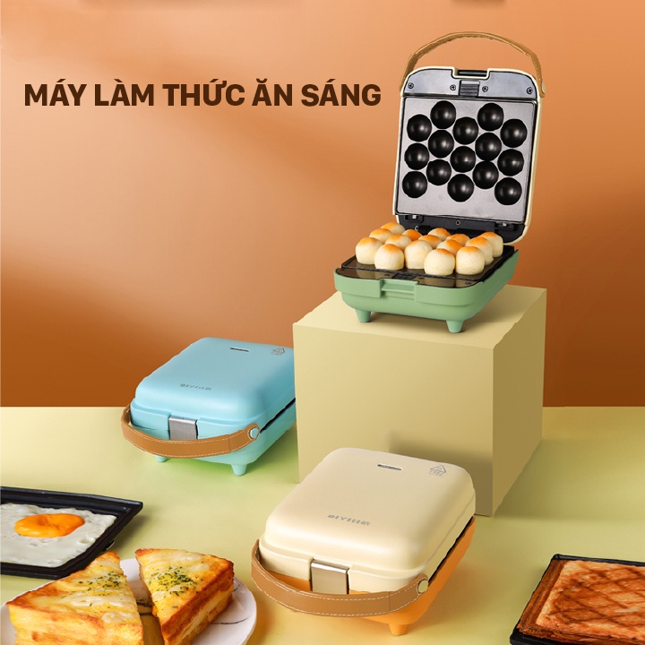 Máy kẹp bánh mỳ Sandwich Maker BIYI BM-1513F 600W đa chức năng - Hàng chính hãng - BH 12 Tháng