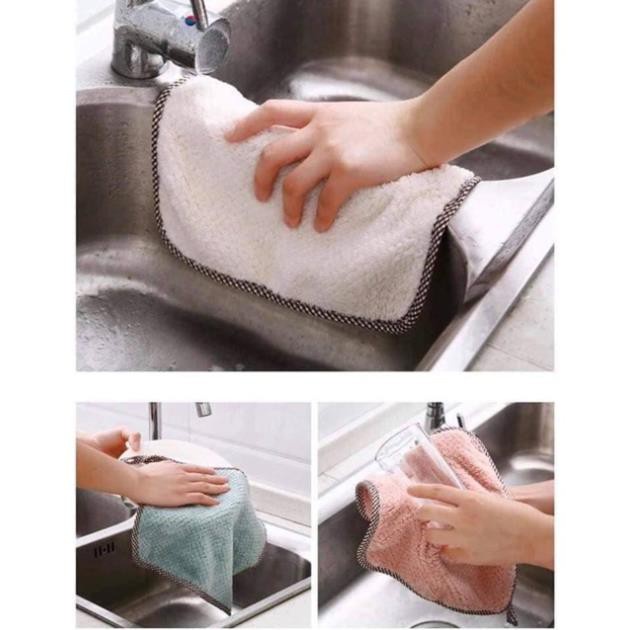 Khăn lau tay nhà bếp đa năng có móc treo siêu thấm
