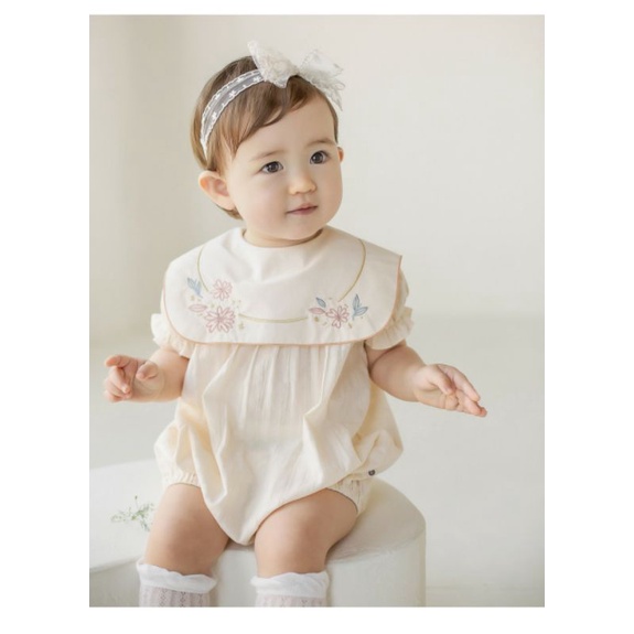 Đồ sơ sinh liền thân bé gái, bodysuit phong cách Hàn Quốc cho trẻ sơ sinh