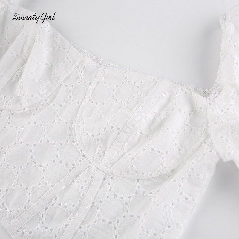 Áo Croptop Cổ Vuông Tay Ngắn Dáng Ôm Màu Trơn Thời Trang Dành Cho Nữ 2022