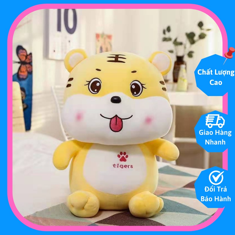 Gấu Bông Hổ Ngồi Đáng Yêu đủ size, Thú nhồi bông chú tiểu hổ Baby Tiger Siêu Cute, Quà tặng cao cấp