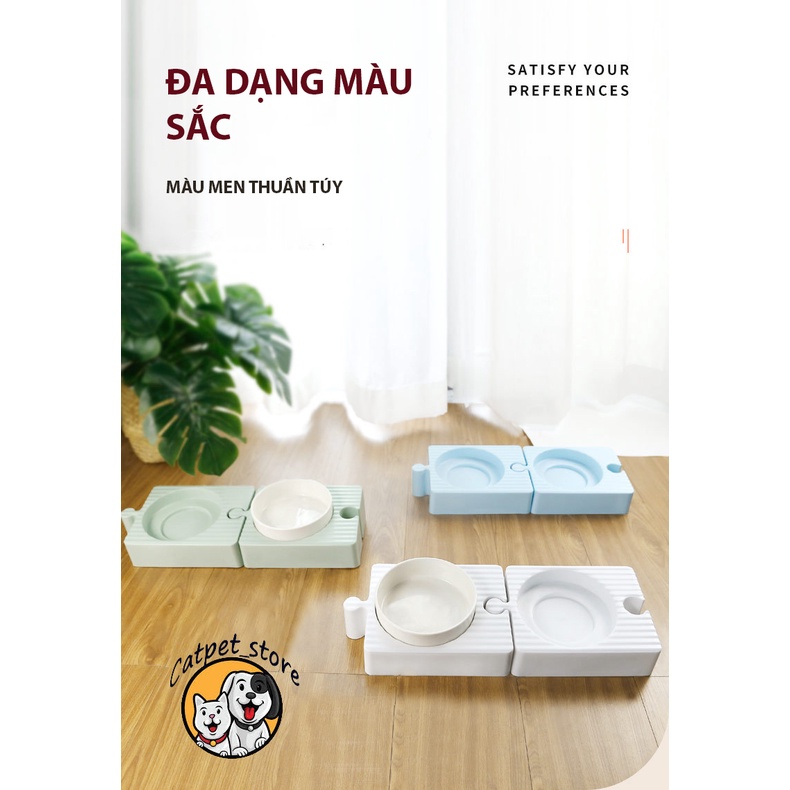 bát ăn thú cưng,bát ăn chó mèo nhỏ gọn ,tiện lợi, giá rẻ
