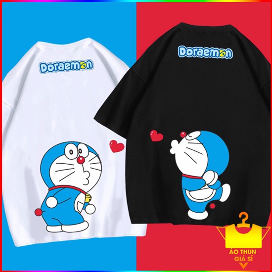 Áo thun DOREMON cặp đôi siêu cute - Cotton Thun - Phong Cách - Dẽ Thương - Cá Tính.