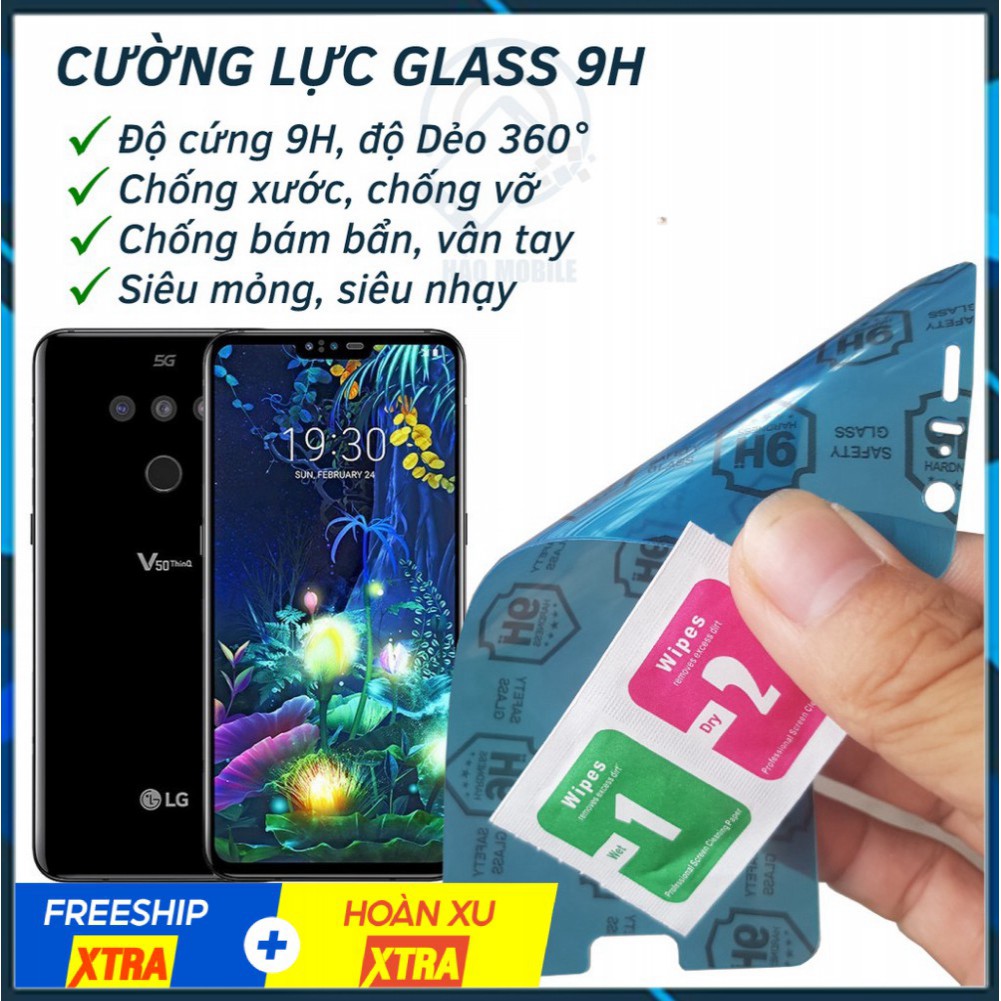 Dán cường lực dẻo nano bảo vệ màn hình phụ LG V50