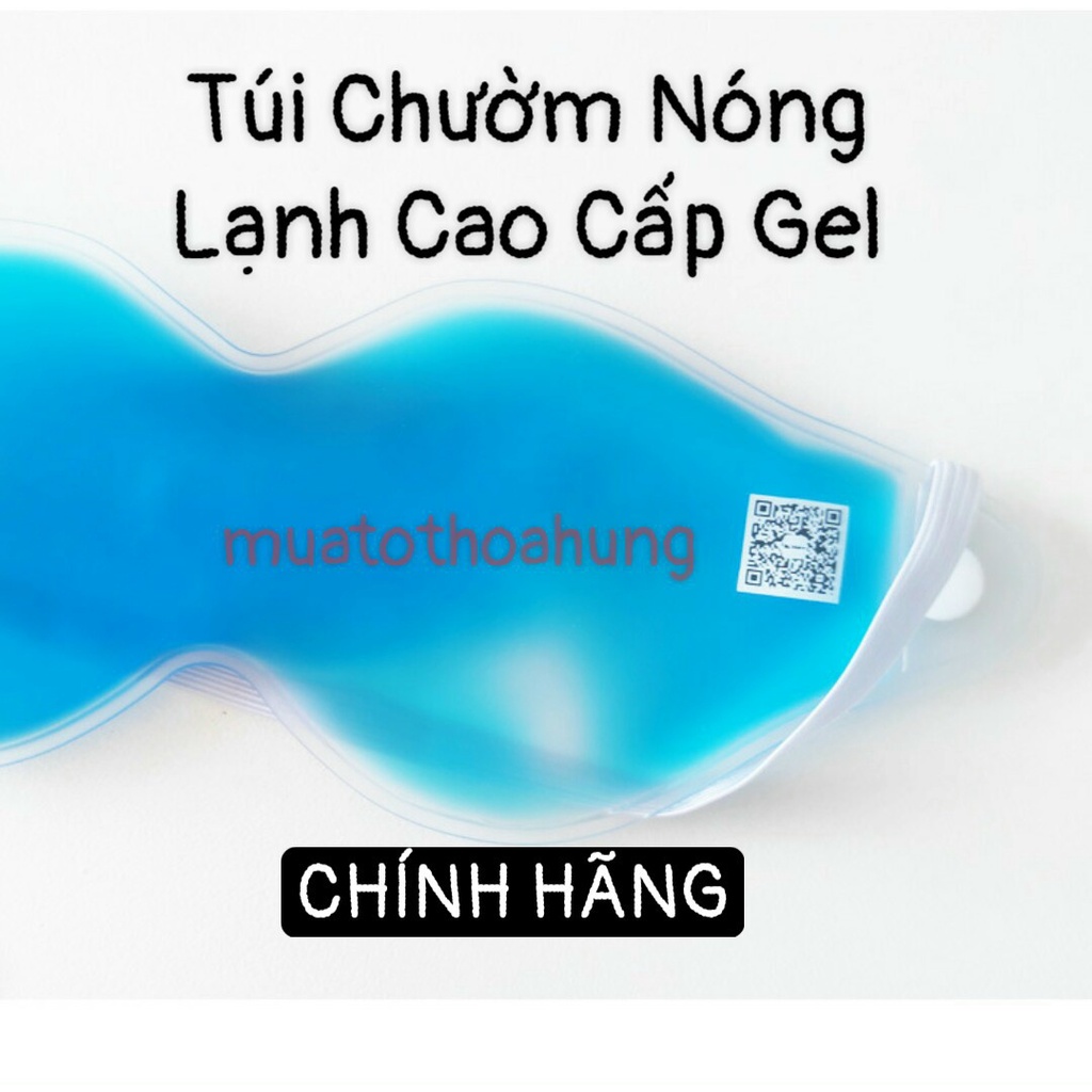 Túi chườm nóng & lạnh gel tổng hợp hổ trợ giảm quầng thâm vết chân chim mắt kích thước 20 cm x 7cm