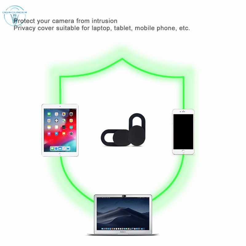 Bộ 5 miếng dán bằng nhựa giúp che webcam trên máy tính/ điện thoại tiện dụng và bền bỉ