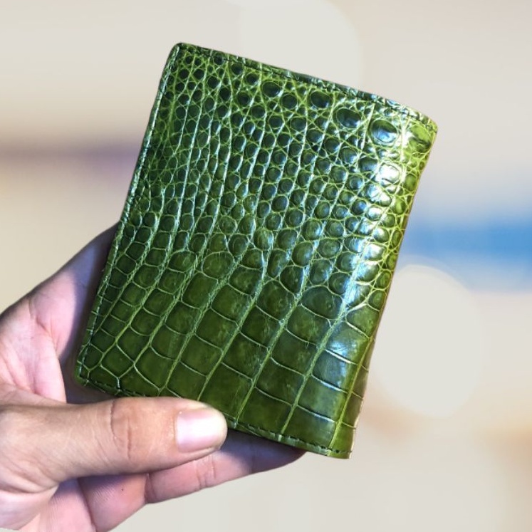 ✅Ví Da Cá Sấu Tuấn Minh Cao Cấp✅Bóp Nam Da Cá Sấu Thật Mặt Ngoài Kiểu Dáng Đứng - BH 24 tháng