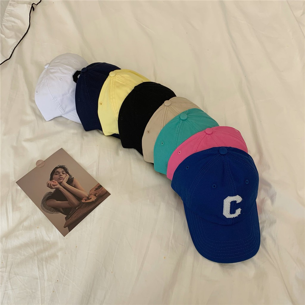 Mũ Lưỡi Trai Thêu Chữ C 21 Thời Trang Xuân Hè Phong Cách Hàn Quốc Mới
