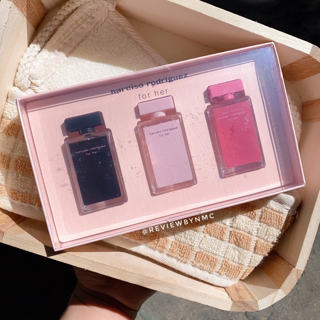 Giá sốc 139k - Set Nước Hoa Narciso Rodriguez For Her 3x 7,5ml