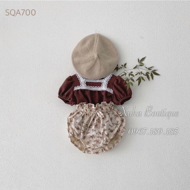 Bộ Quần Áo Sơ Sinh Quảng Châu Cho Bé 0-2 Tuổi Xuka Boutique Mẫu Hè Mới 2022 (Giá Sale)