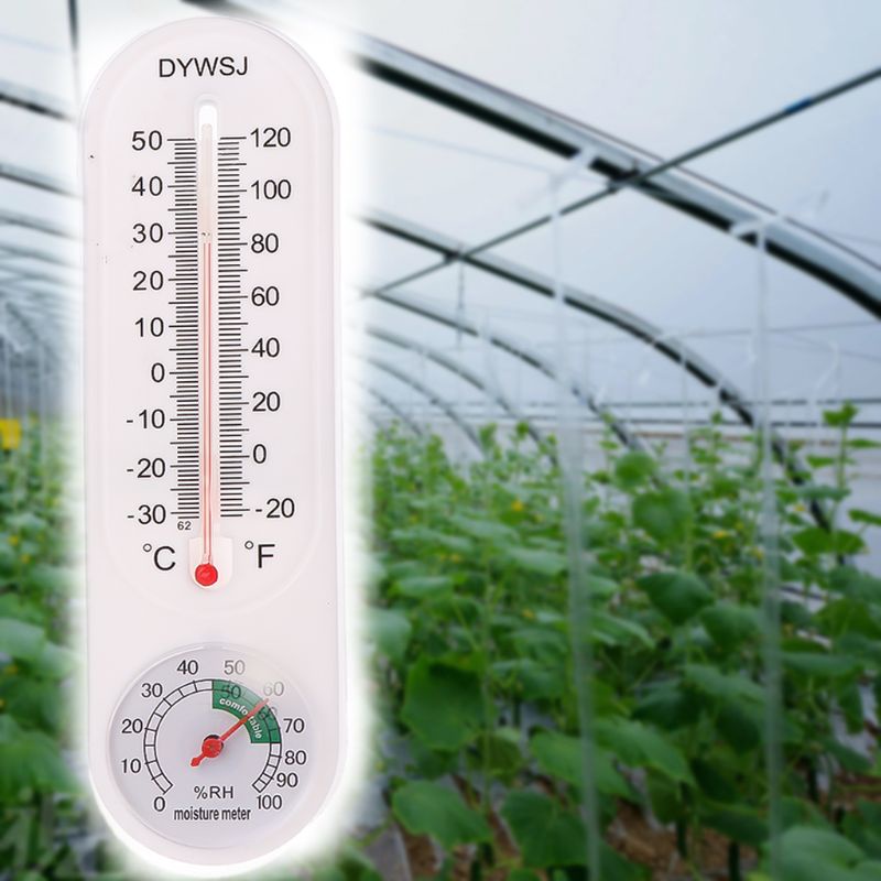 Nhiệt kế treo tường đo nhiệt độ và độ ẩm trong nhà/ ngoài trời tiện dụng
