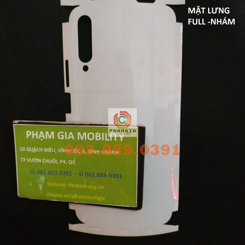 Dán PPF bóng, nhám cho Huawei Y9S màn hình, mặt lưng, full lưng viền siêu bảo vệ
