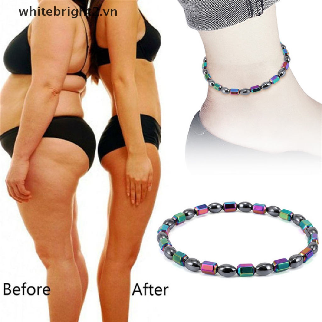 # Wtvn # Vòng Đeo Chân Bằng Đá Hematite Giúp Giảm Cân Cho Nữ