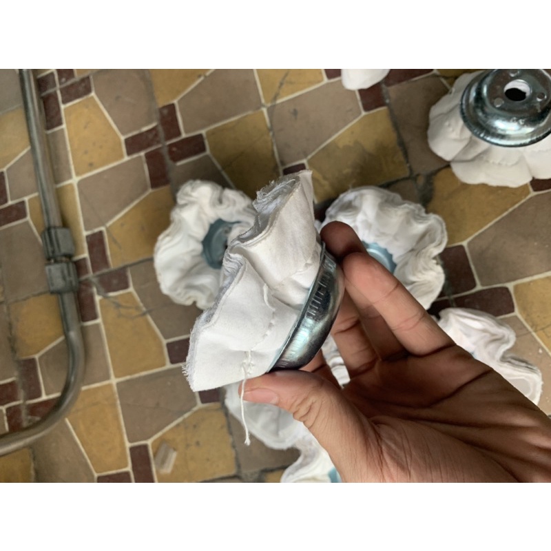 Chén vải đánh bóng inox, lư đồng