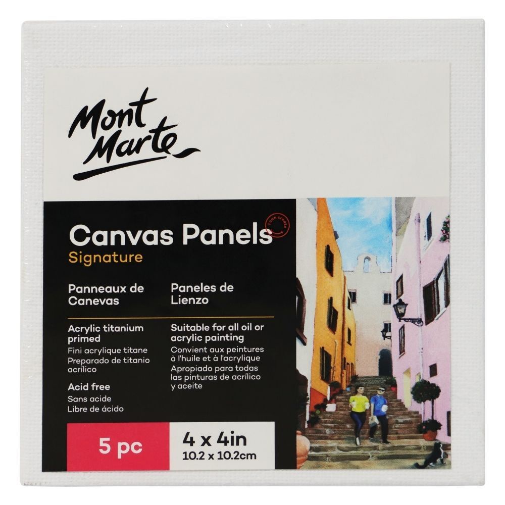 Canvas Panels (Toan) Mont Marte Vẽ Acrylic, Sơn dầu, Gouche