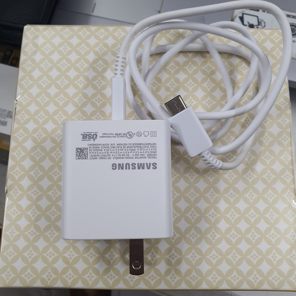 Bộ sạc nhanh samsung 65w chính hãng TA865 sạc nhanh note 10 note 20 plus s20 s21 s22 ultral 3astore