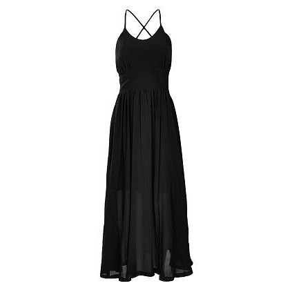 Đầm maxi dự tiệc hoặc đi biển cao cấp đan dây lưng phù hợp phong cách mùa hè có 3 màu như hình