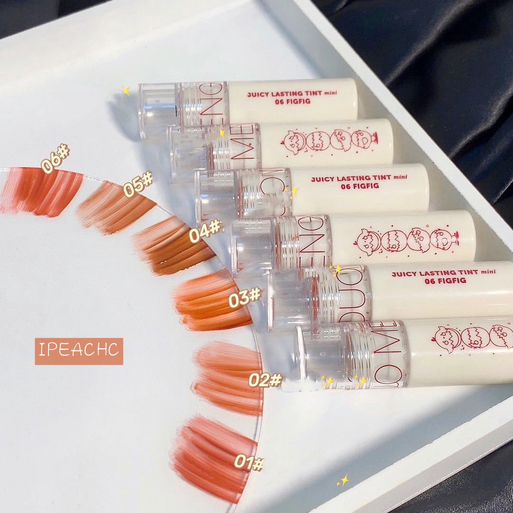 Son bóng MENGXIDUO 3D hương trái cây ngọt ngào dạng lỏng dưỡng ẩm chống thấm nước lâu trôi