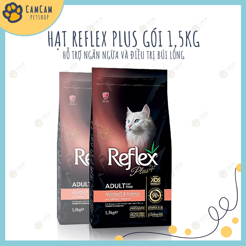 Thức ăn cho mèo Reflex Plus Gói 1,5kg - Thức ăn hạt cho mèo, hạt khô cho mèo