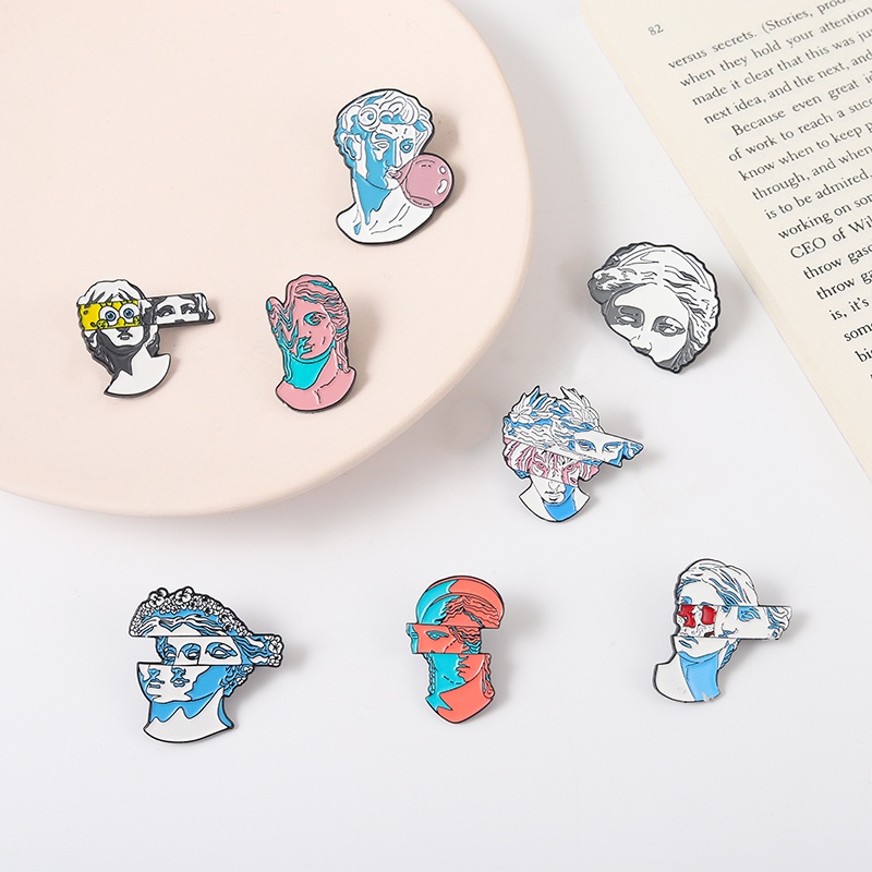 Ghim Cài Áo Kim Loại Họa Tiết Các Nhân Vật Avatar Sáng Tạo Cá Tính