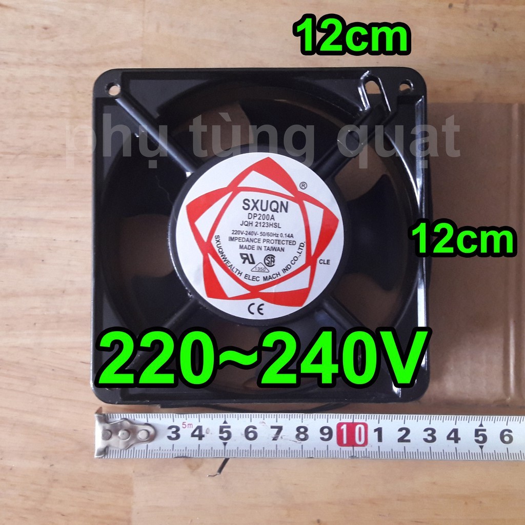 Quạt tản nhiệt/ quạt gió máy hàn 220V 12x12mm