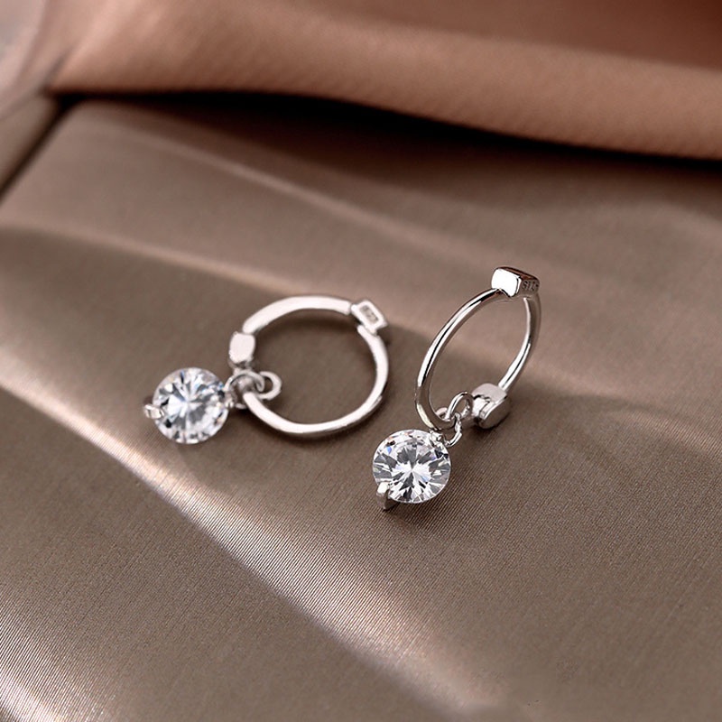 Bông tai mạ bạc 925 đính kim cương giả gợi cảm