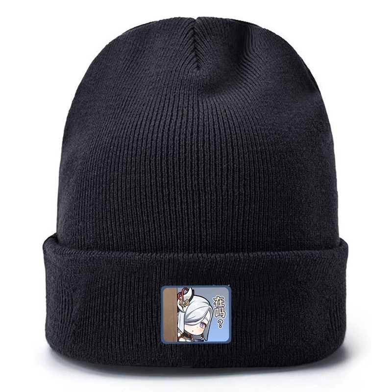Mũ len in hình GENSHIN IMPACT ver CHỮ NHẬT game anime chibi thời trang tiện lợi