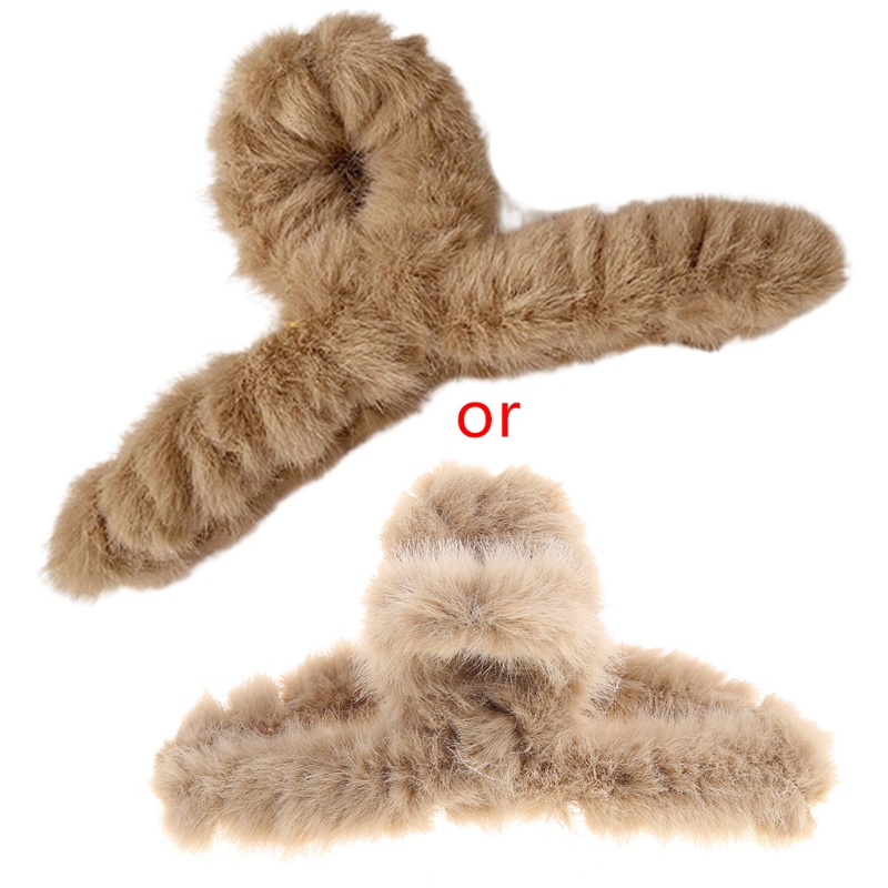 Kẹp Tóc Đuôi Ngựa Bằng Lông Nhung Nhiều Màu Sắc Phong Cách Vintage Ngọt Ngào Dành Cho Nữ