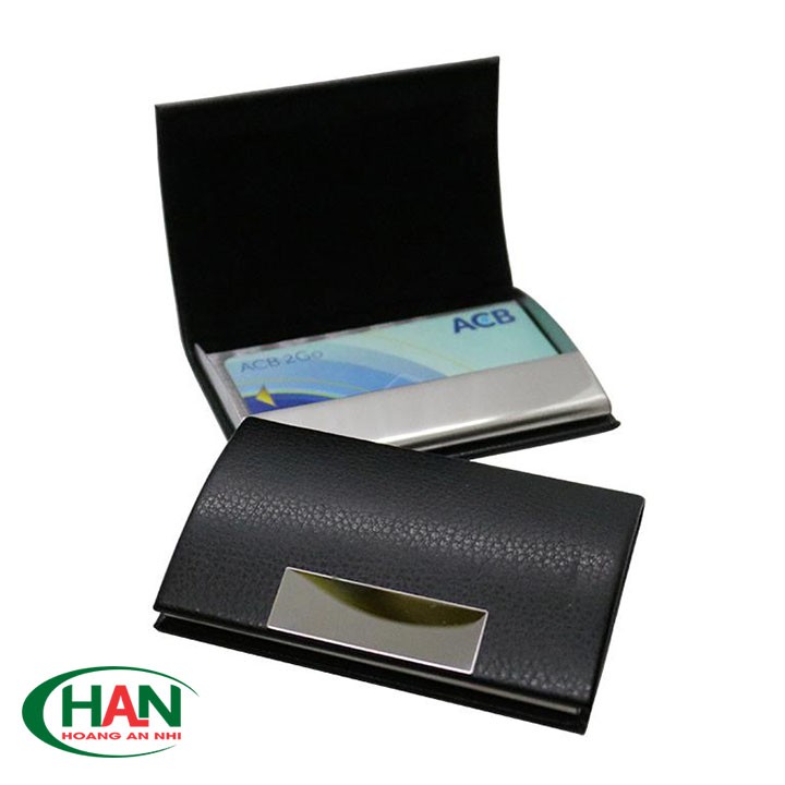 Ví đựng thẻ ATM - namecard chất liệu PU kết hợp Inox sang trọng M640