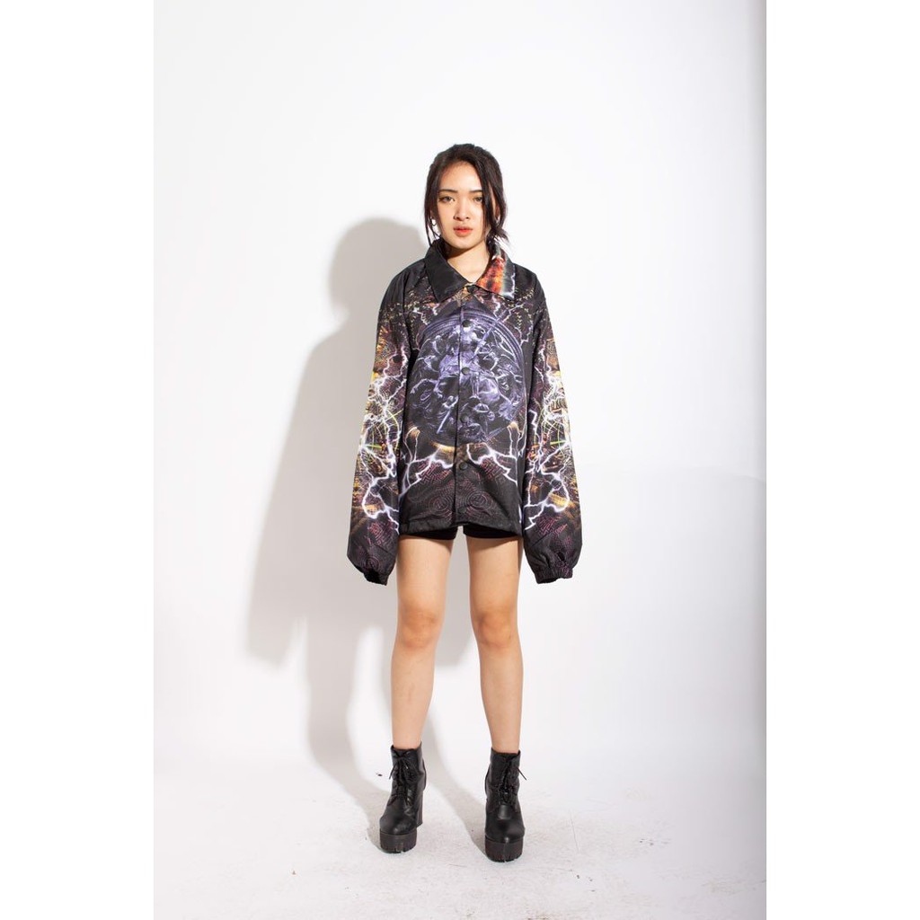 Áo khoác dù 2 lớp Paradox form rộng - Unisex - In hình - KNIGHT