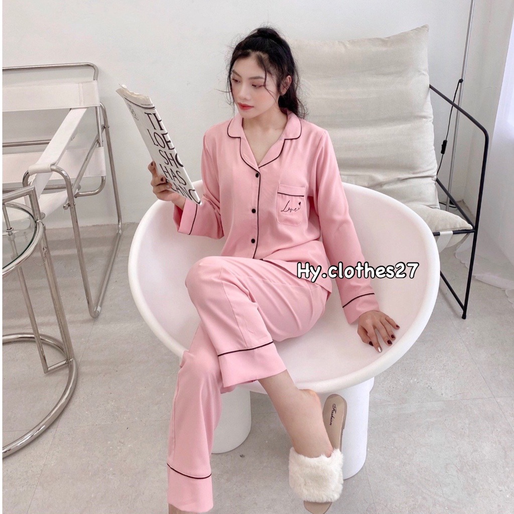 BỘ NGỦ LỤA DÀI TAY mango hoạ tiết / pyjama tay dài