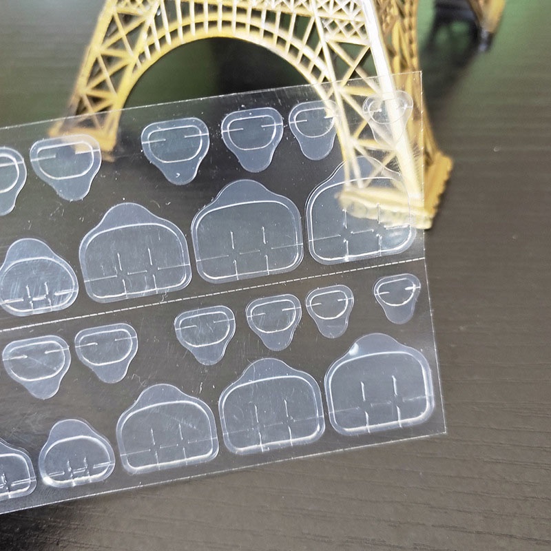 [Hàng mới về] Bộ 24 miếng dán móng giả thạch linh hoạt hai mặt độ bám dính tốt hơn bền