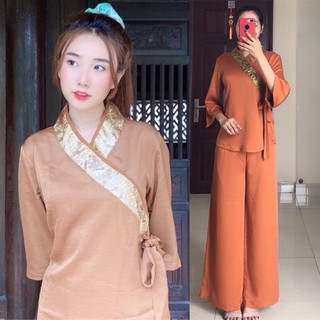Đồ Lam Đi Chùa # Nhật Nơ Lụa Pháp Cao Cấp # Đồ Bộ Nữ # Quần Áo