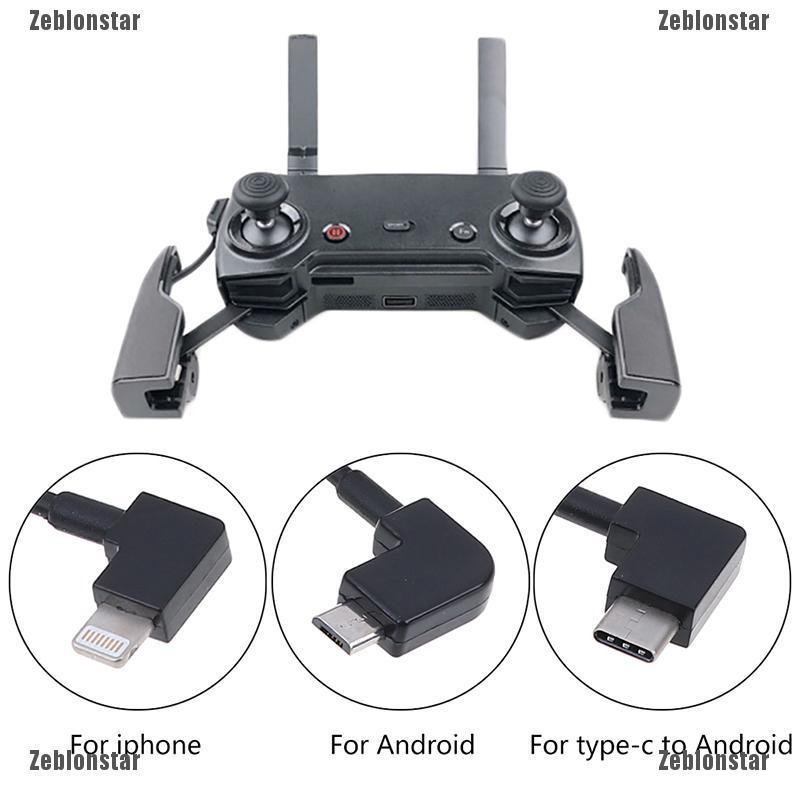 Cáp OTG Micro USB type C lightning cho DJI Spark / Mavic Pro