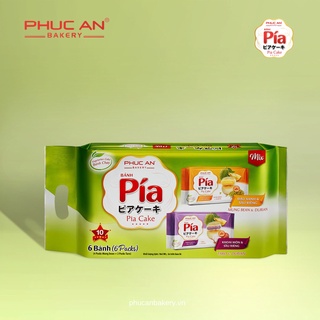Bánh pía phúc an số 10 - đậu xanh, khoai môn, sầu riêng - 300gr/6 cái/túi