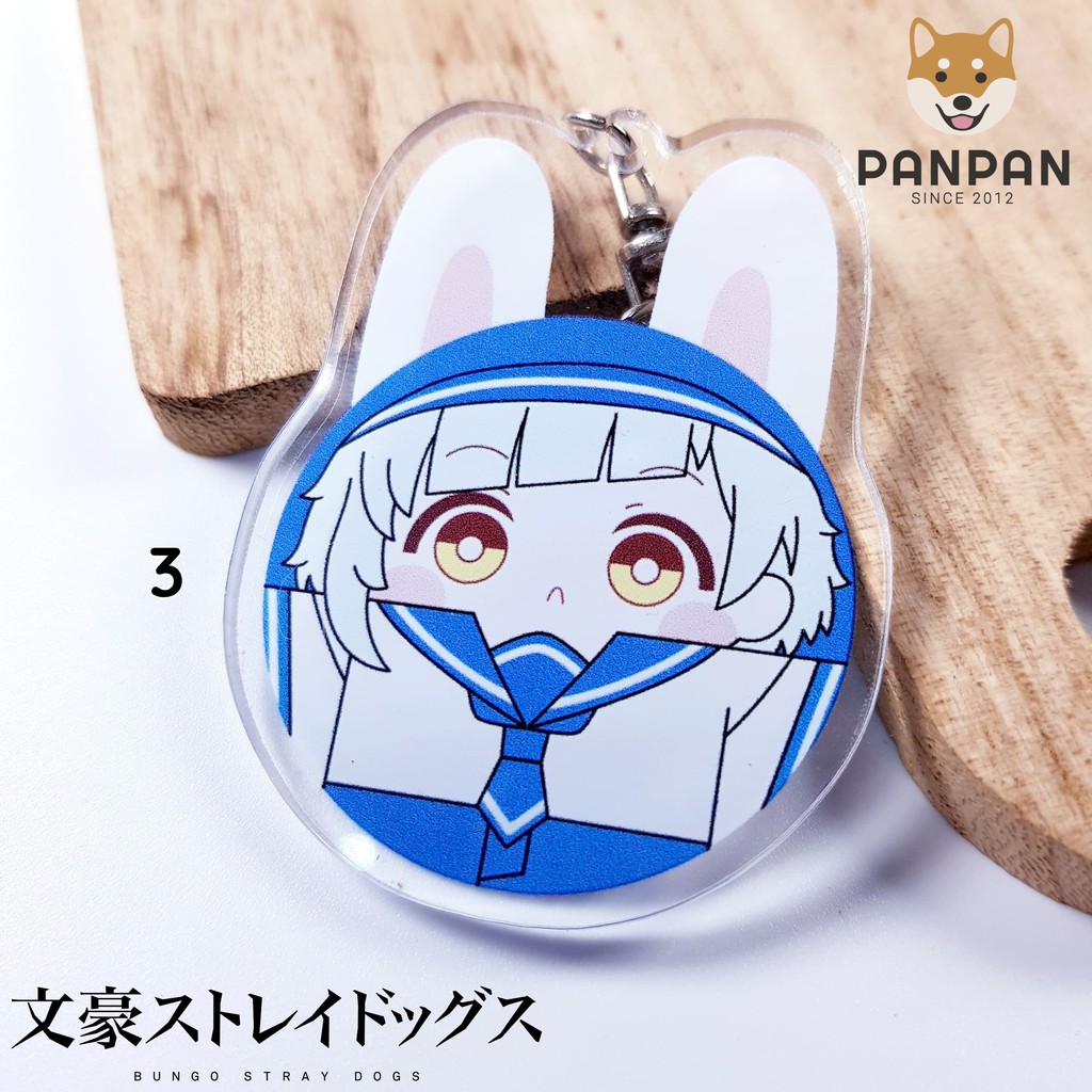 Móc khóa mica Anime Bungou Stray Dogs Đồng Phục Thuỷ Thủ - Sailor (6cm)