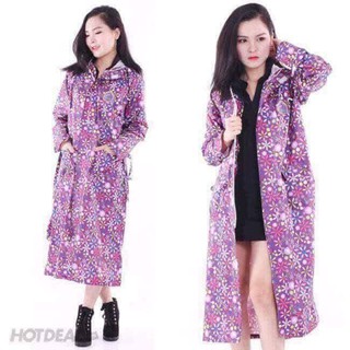 Áo mưa măng tô nữ vải dù cao cấp siêu nhẹ