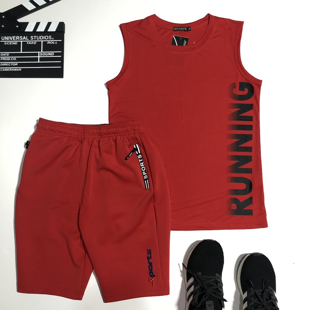 Bộ thun thể thao sát nách nam Running | BigBuy360 - bigbuy360.vn