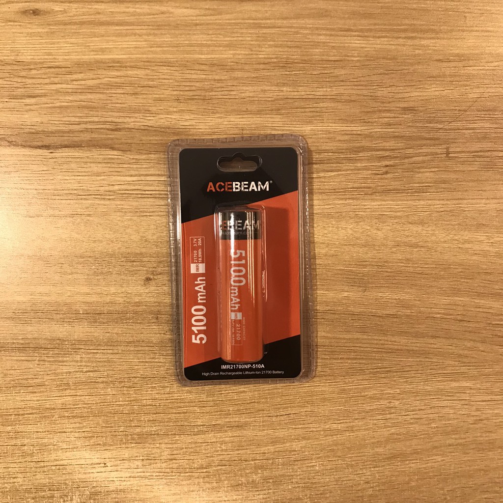 Pin sạc cao cấp dự phòng Li-ion ACEBEAM 21700 dung lượng 5100mAh