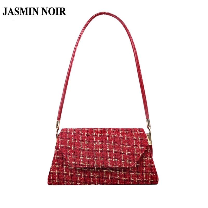 Túi Đeo JASMIN NOIR Chéo Bằng Len Thiết Kế Nhỏ Gọn Giản Dị Dành Cho Nữ