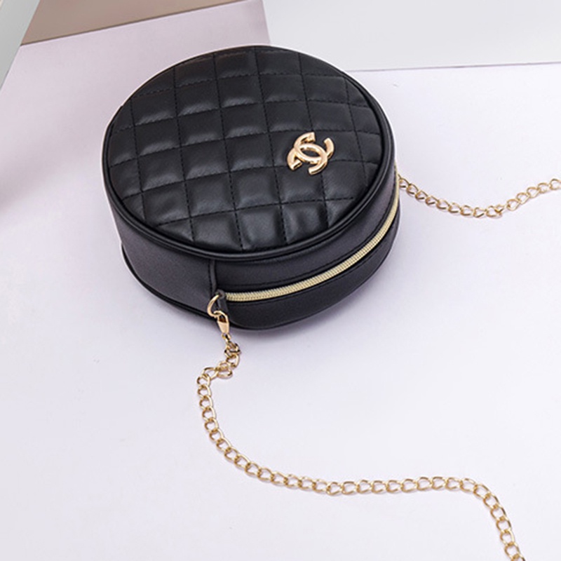 Túi đeo chéo mini IELGY hình vuông/ tròn đính đá thời trang dành cho nữ