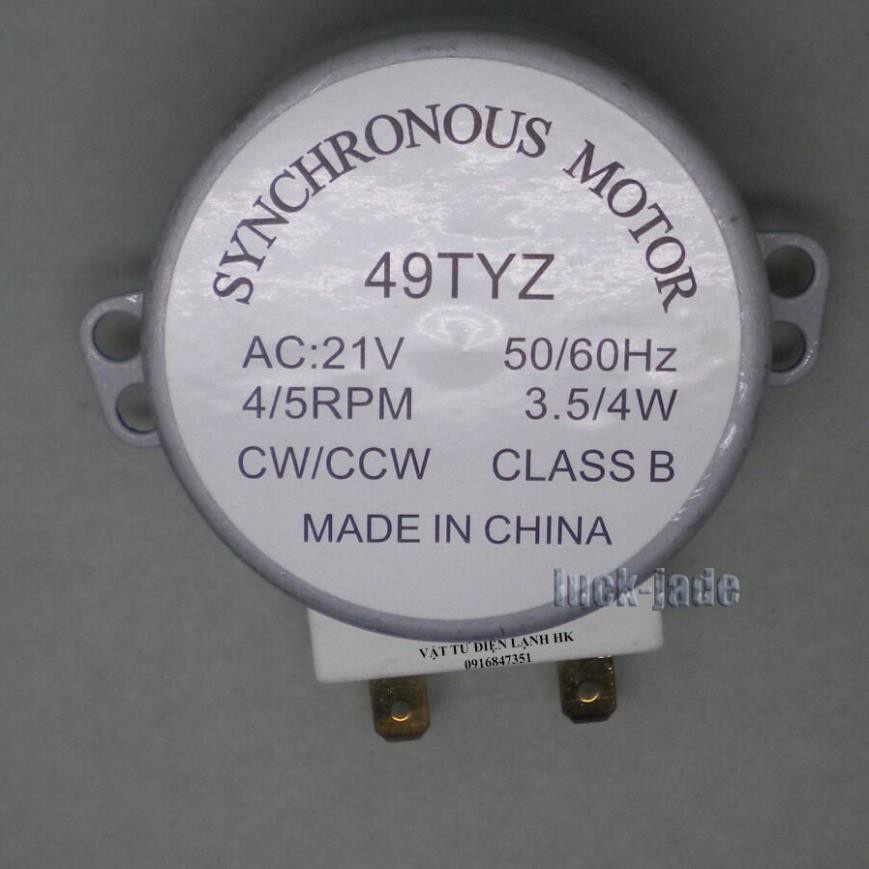 Motor quay đĩa Lò vi sóng trục bán nguyệt  - trục hoa khế 220V (chọn đúng loại khi đặt hàng) - Mô tơ LVS 49TYZ - động cơ