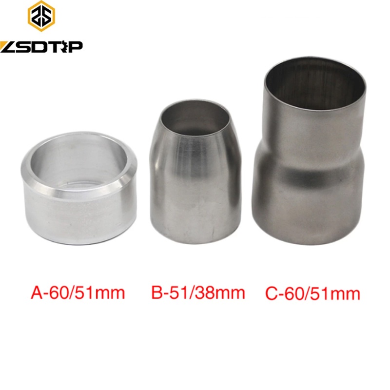Motorcycle Echappement Exhaust Moto 60MM Exhaust Pipe Adapters Connector 38-51MM,61-51MM Connector A