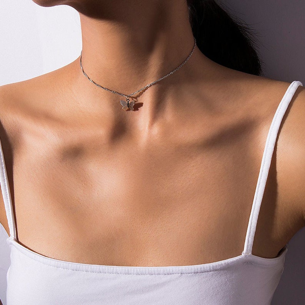 Vòng Cổ Choker Hình Bướm Thời Trang Cho Nữ 2020