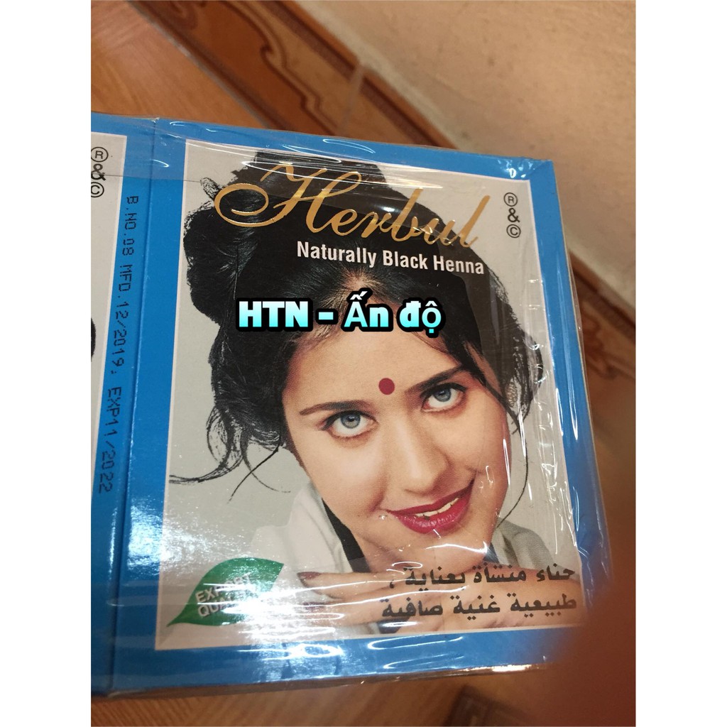 🌿🌾👨‍👨‍👧‍👧 BỘT LÁ NHUỘM TÓC - HERBUL HENNA 6 GÓI 60g🌿🌾👨‍👨‍👧‍👧